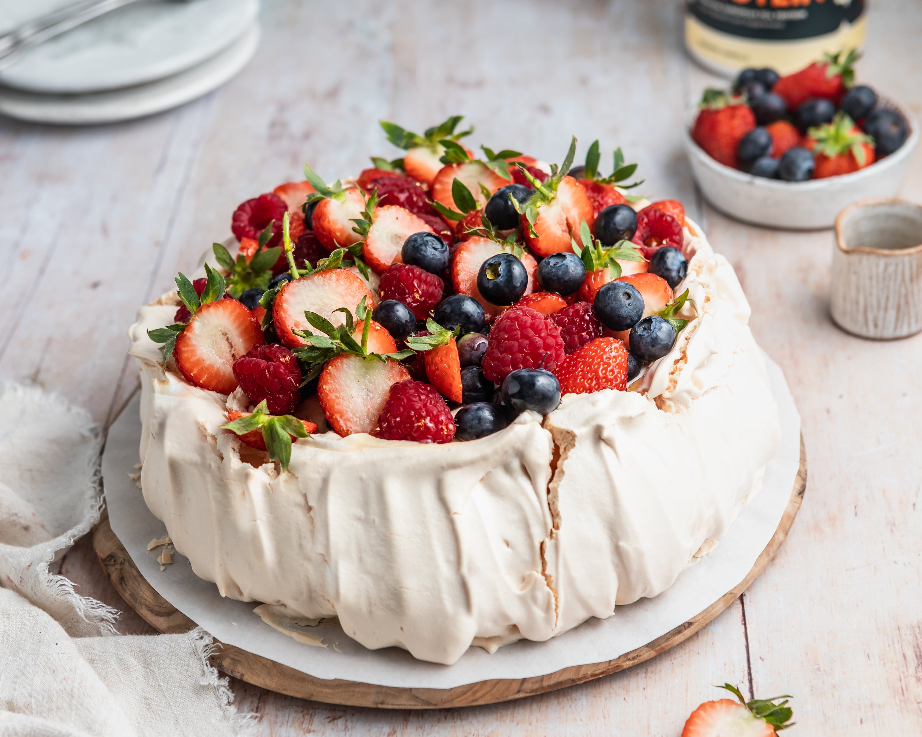 Mixed Berry Protein Pavlova