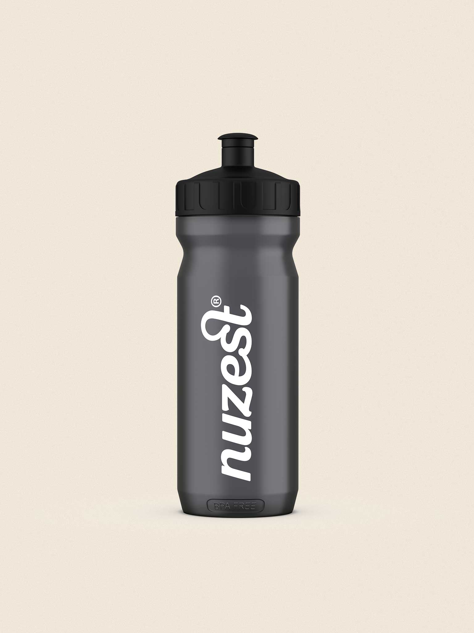 Nuzest Waterbottle, 600ml, Black